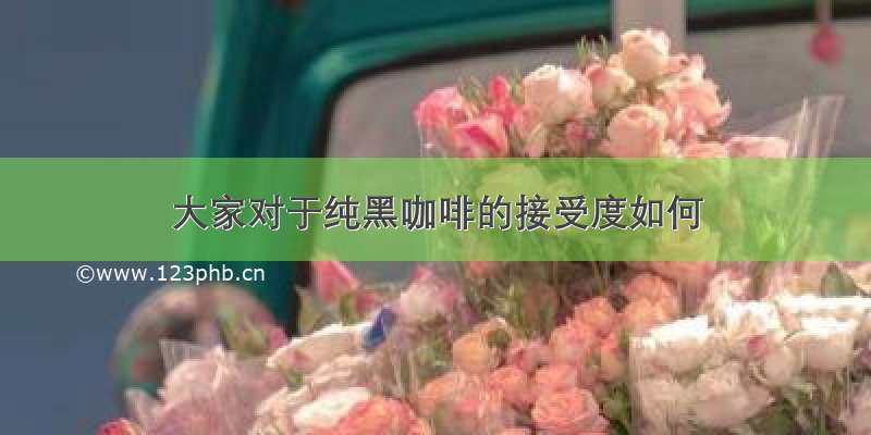 大家对于纯黑咖啡的接受度如何