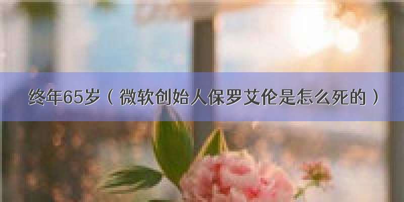 终年65岁（微软创始人保罗艾伦是怎么死的）