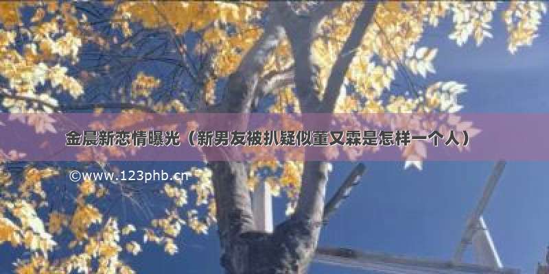 金晨新恋情曝光（新男友被扒疑似董又霖是怎样一个人）