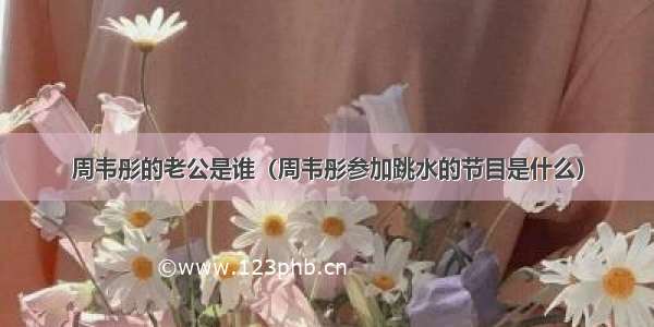 周韦彤的老公是谁（周韦彤参加跳水的节目是什么）