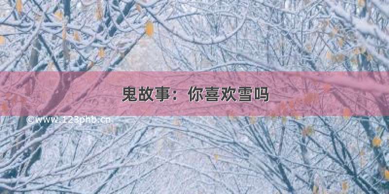 鬼故事：你喜欢雪吗