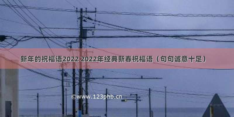 新年的祝福语2022 2022年经典新春祝福语（句句诚意十足）