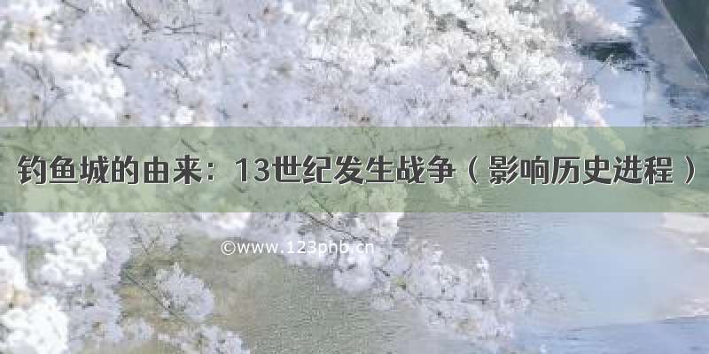 钓鱼城的由来：13世纪发生战争（影响历史进程）