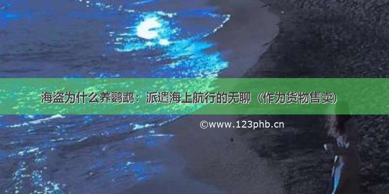 海盗为什么养鹦鹉：派遣海上航行的无聊（作为货物售卖）