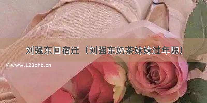 刘强东回宿迁（刘强东奶茶妹妹过年照）