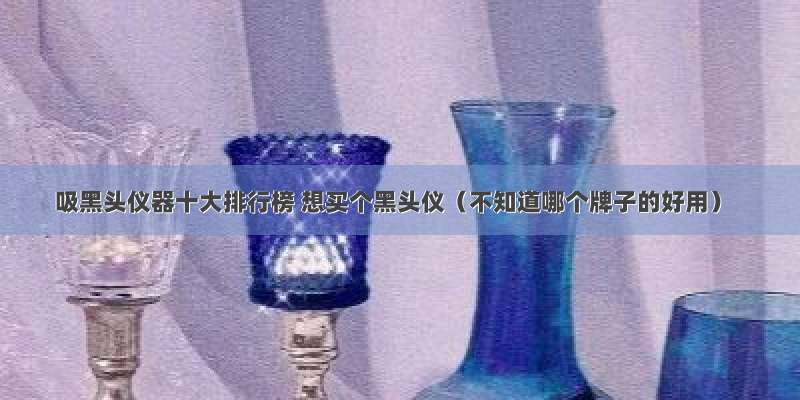 吸黑头仪器十大排行榜 想买个黑头仪（不知道哪个牌子的好用）