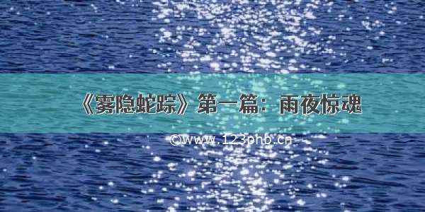 《雾隐蛇踪》第一篇：雨夜惊魂