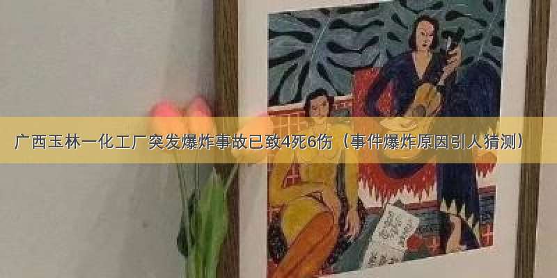 广西玉林一化工厂突发爆炸事故已致4死6伤（事件爆炸原因引人猜测）