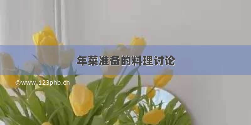 年菜准备的料理讨论