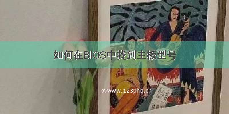 如何在BIOS中找到主板型号