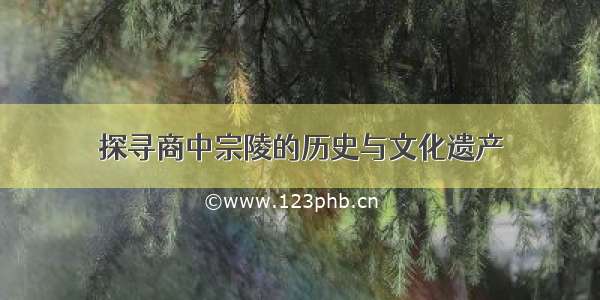 探寻商中宗陵的历史与文化遗产