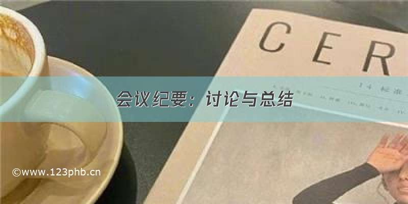 会议纪要：讨论与总结